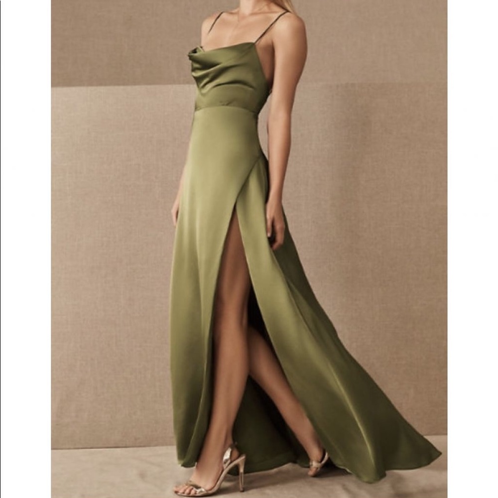 BHLDN Satin Bridesmaid Dress - Size 2